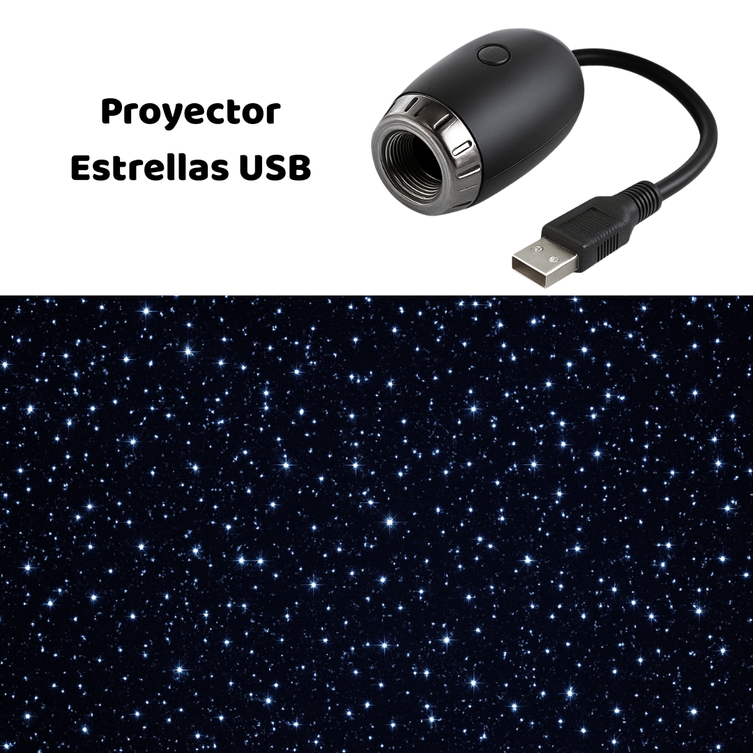 Proyector Estrellas Dormir Niños (USB)
